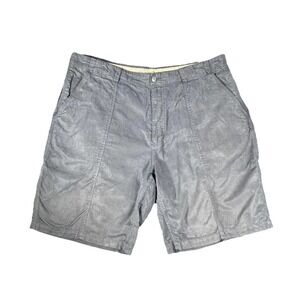 Tommy Bahama Shorts Mens 40 Gray Chino Flat Front 10 Inseam Casual Pockets